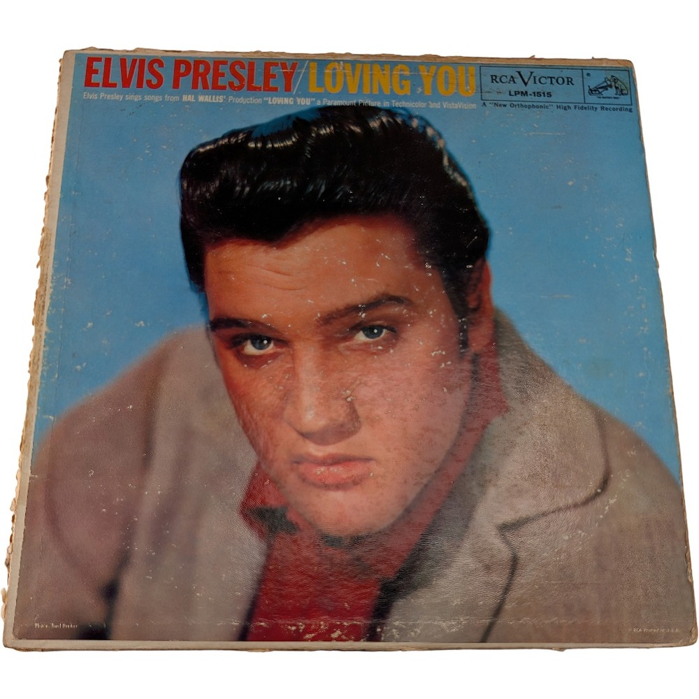 Elvis Presley Loving You LP 12" Black Good 1S Matrix Mono 1957 LPM-1515